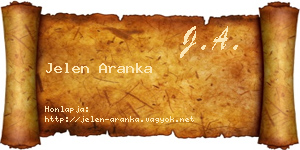 Jelen Aranka névjegykártya